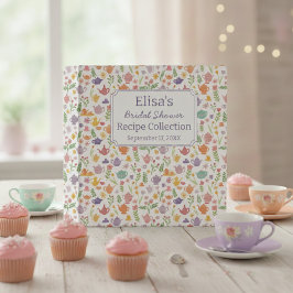Tea Party Brautjungfern-Party Süße INDIVIDUELLE Re 2,5 Cm Ordner