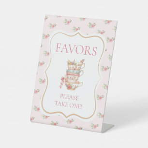 Tea Party Brautparty Bevorzugung Sockelschild