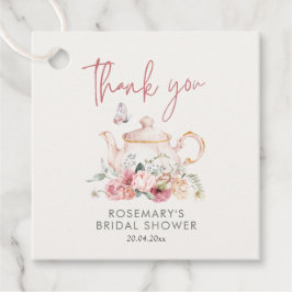Tea Party Brautparty Vielen Dank Geschenkanhänger