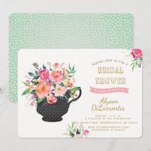 Tea Party Bridal Dusche Einladung
