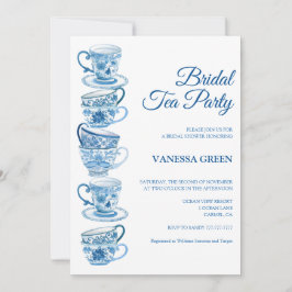 Tea Party Bridal Dusche Einladung