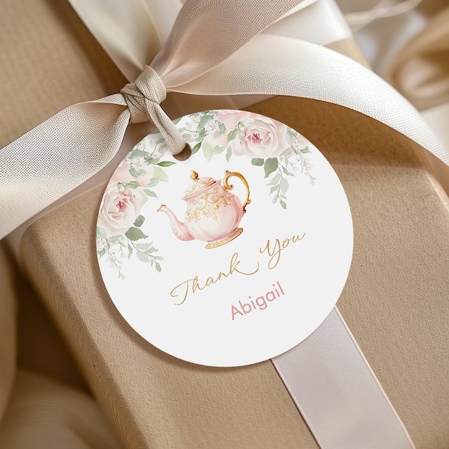 Tea Party Bridal Shower Geschenkanhänger (Tea Party Bridal Shower Favor TagsTea Party Bridal Shower Favor Tags)