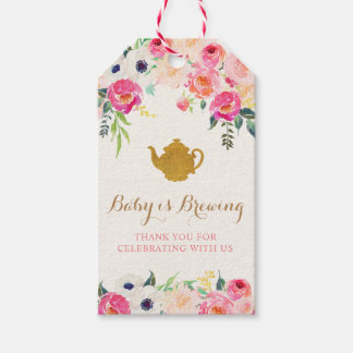 Tea Party Danke Tags Geschenkanhänger