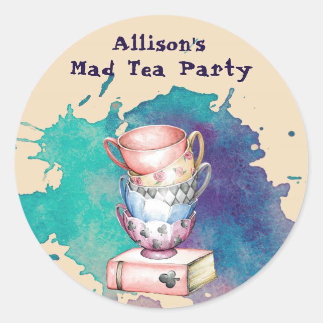 Tea Party Event Stickers (Vorderseite)