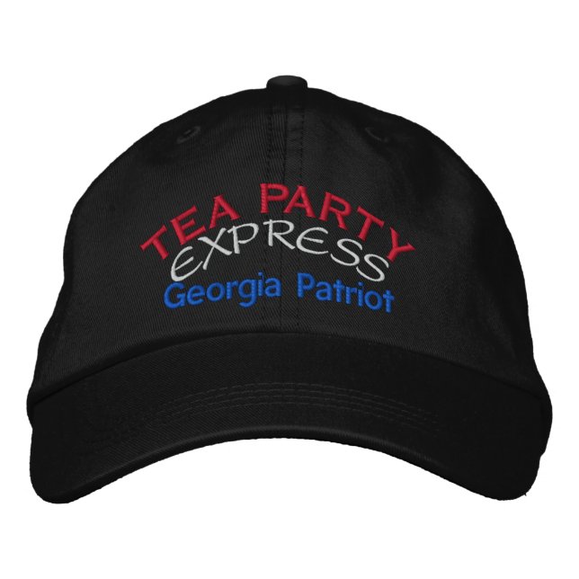 TEA PARTY EXPRESS - GEORGIEN BESTICKTE KAPPE (Vorderseite)