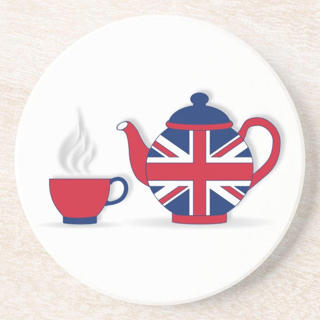 Tea-Party Getränkeuntersetzer (Vorne)