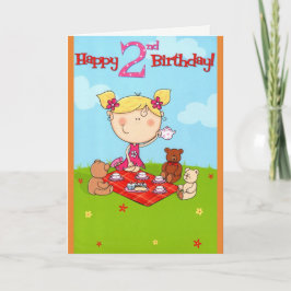Tea Party Happy Birthday Card Karte