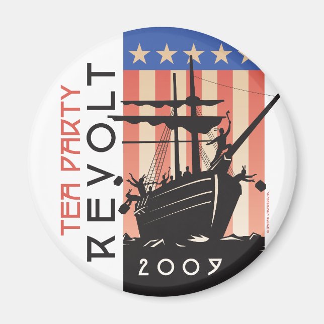 Tea Party Revolt 2009 Magnet (Vorne)