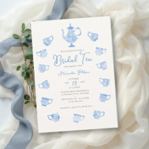 Tea Party Something Blue Chinoiserie Brautparty