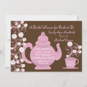 Tea Party und Daisy Brautparty Einladung