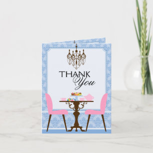 Tea Party Vielen Dank Dankeskarte