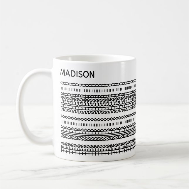 Tea Preference Hidden Message Name 102B Modern Kaffeetasse (Links)