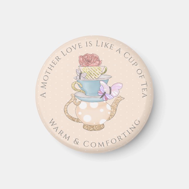 Tea Quotes Tea Gastgeschenke Magnet (Vorne)