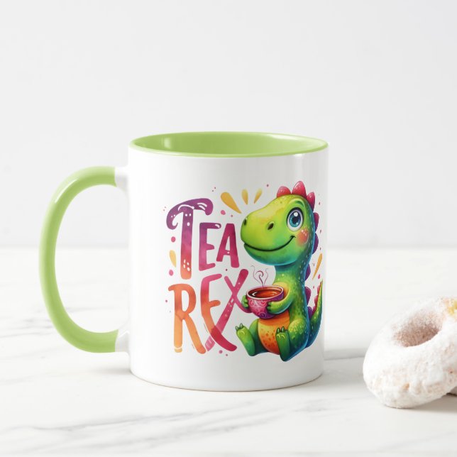 Tea Rex Dinosaur Tasse (Mit Donut)
