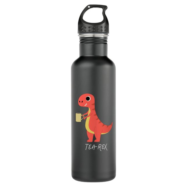 Tea-Rex Edelstahlflasche (Vorderseite)