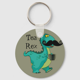 Tea-Rex Funny Dinosaur Cartoon Innuendo Schlüsselanhänger