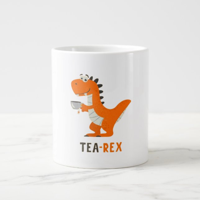 Tea-Rex-Kaffee Jumbo-Tasse (Vorderseite)