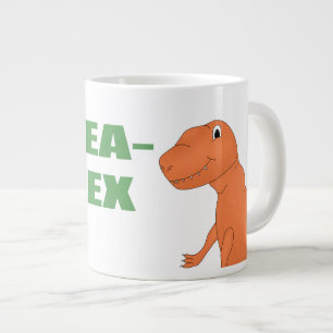Tea Rex Personalisiert Dinosaur Jumbo-Tasse