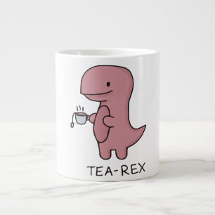 Tea-Rex, Süßer Dinosaurier, Lustiger Dino-Liebhabe Jumbo-Tasse