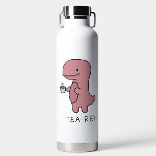 Tea-Rex, Süßer Dinosaurier, Lustiger Dino-Liebhabe Trinkflasche
