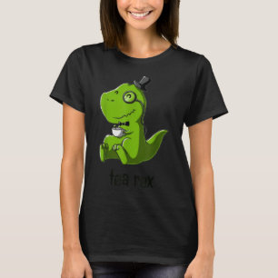 Tea Rex T-Rex Dinosaurier Dino Kaffee Hot Drink Co T-Shirt