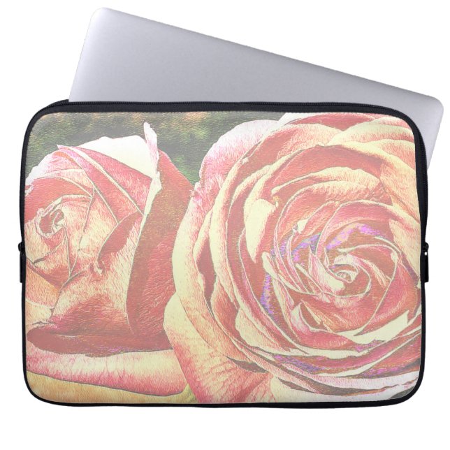Tea Rose aus dem Garten Laptopschutzhülle (Vorderseite)