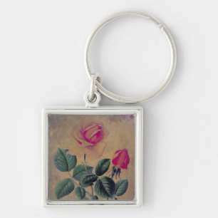 Tea Rose Grunge Schlüsselanhänger