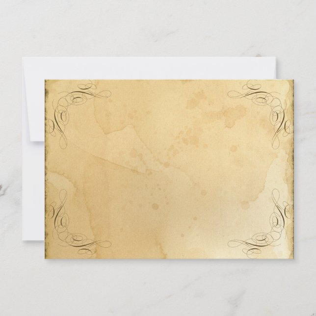 Tea Stached Vintage Wedding 1 - Tischnummer (Vorderseite)