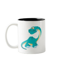 Tea Tasse mit Green Dino