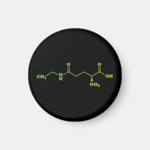 Tea Theanine Molecular Chemical Formel Magnet