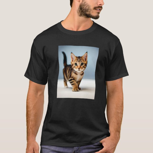 tea tiger kitten T-Shirt (Vorderseite)