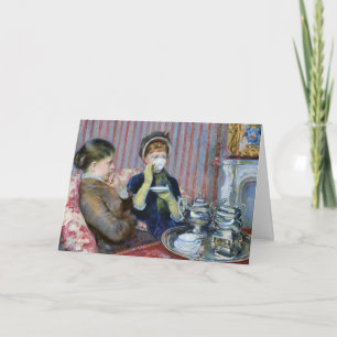 Tea Time Ansammlung Mary Cassatt Fine Art Birthday Einladung