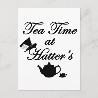 Tea Time at Hatter Postkarte