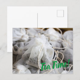 Tea Time Bag für Teeliebhaber Feiertagspostkarte