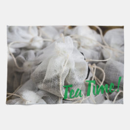 Tea Time Bag für Teeliebhaber Geschirrtuch