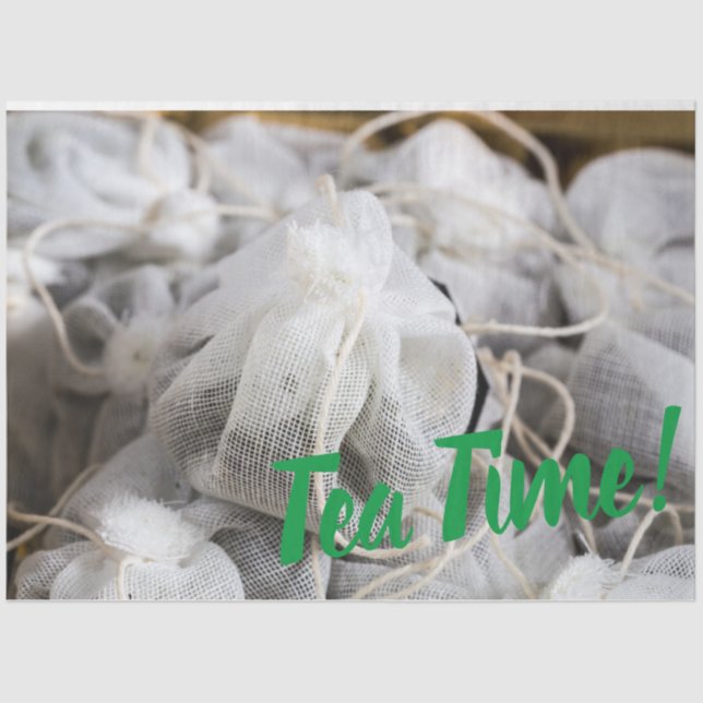 Tea Time Bag für Teeliebhaber Seidenpapier (Vorderseite)
