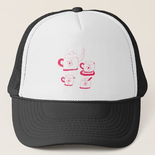 Tea Time Cap Truckerkappe (Vorderseite)