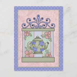 Tea Time Cards, Porto, T-Shirts, GIfts Postkarte