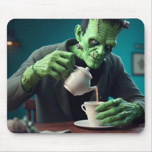 Tea Time Frankenstein Mousepad