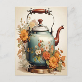 Tea Time Kaffee Break Entdecken Urlaub Postkarte