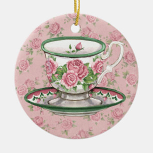 Tea Time Keramik Ornament