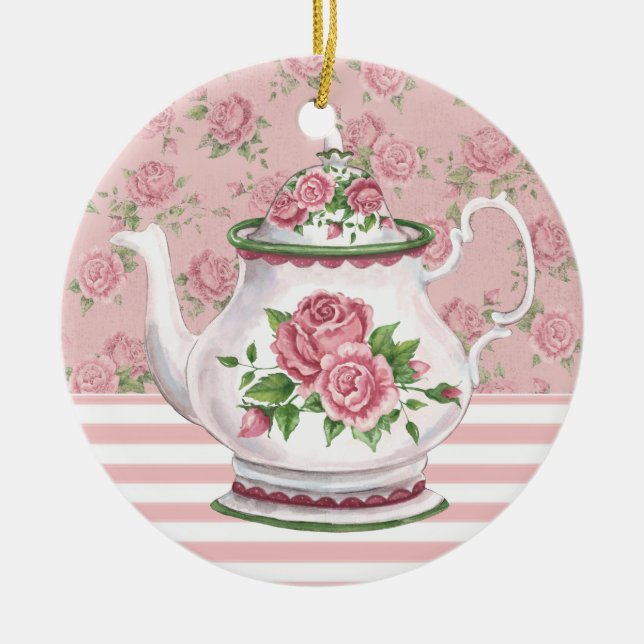 Tea Time Keramikornament (Vorne)