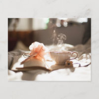 Tea Time mit einem guten Buch im Bett