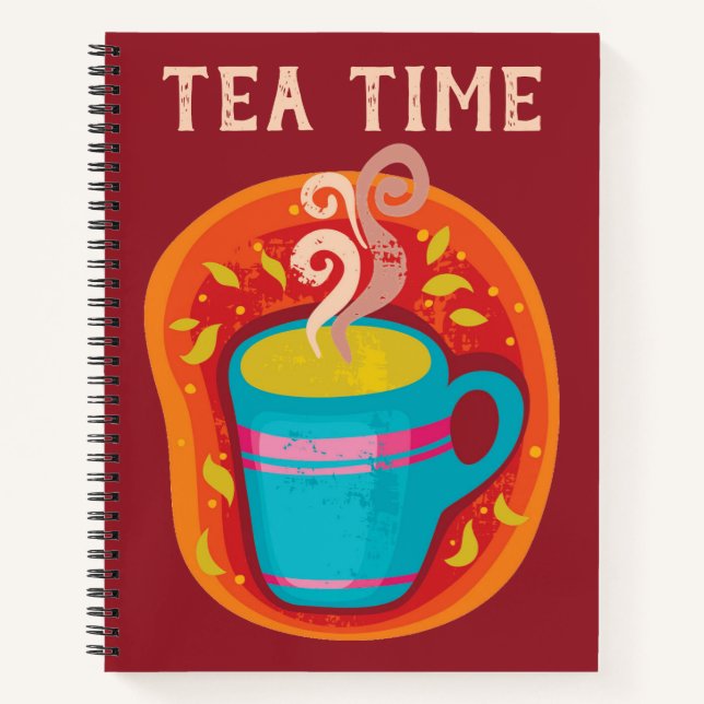 Tea Time Notebook Notizbuch (Vorderseite)