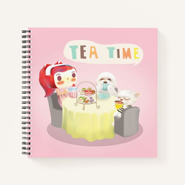 Tea Time Notizbuch (Vorderseite)