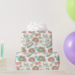 Tea Time Pattern Geschenkpapier