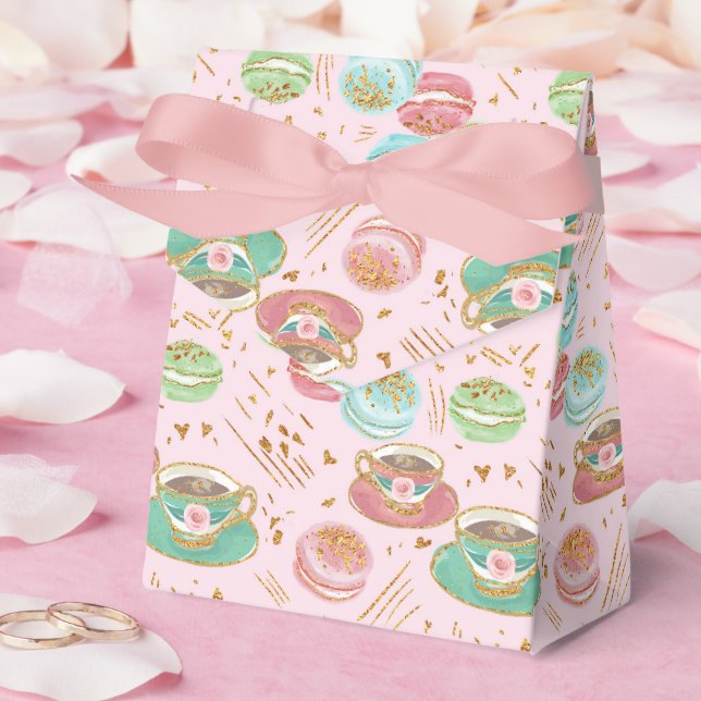 Tea Time Pattern Geschenkschachtel (Hochzeit)