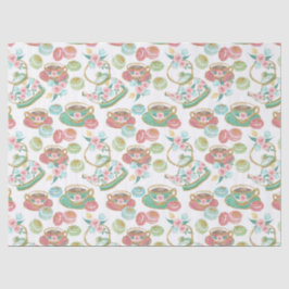 Tea Time Pattern Seidenpapier