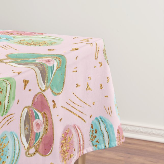 Tea Time Pattern Tischdecke (Beispiel)