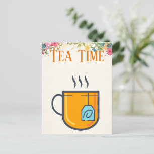 Tea Time Postcard Postkarte